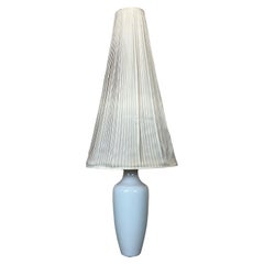 Retro XL 60s 70s Lamp Light Floor Lamp Porcelain Kpm Brass Space Age