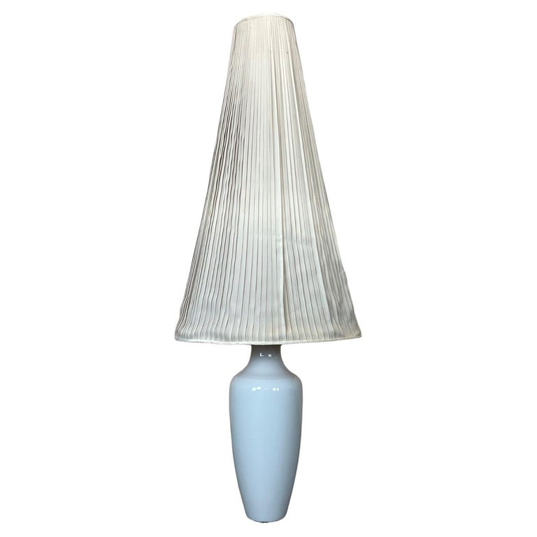 XL 60s 70s Lamp Light Floor Lamp Porcelain Kpm Brass Space Age For 