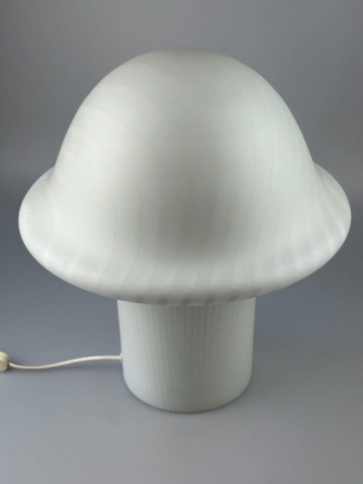 Late 20th Century XL 60s 70s Peill & Putzler Germany Table Lamp Mushroom Glass Space Age For Sale