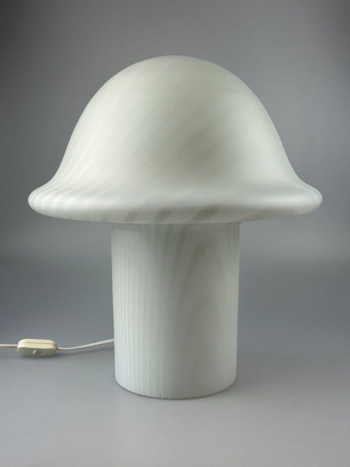 XL 60s 70s Peill & Putzler Germany Table Lamp Mushroom Glass Space Age For Sale 2