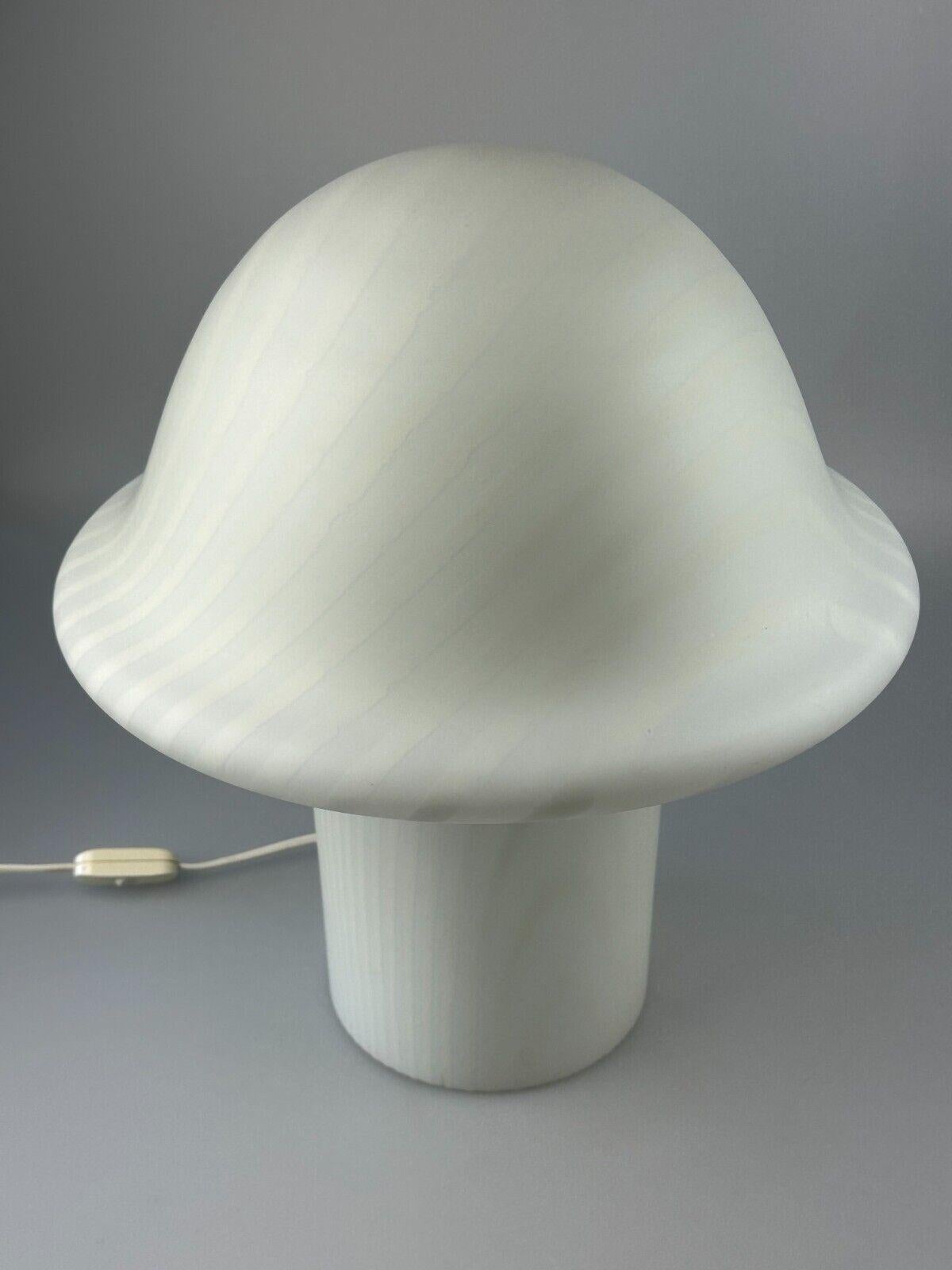 XL 60s 70s Peill & Putzler Germany Table Lamp Mushroom Glass Space Age For Sale 3