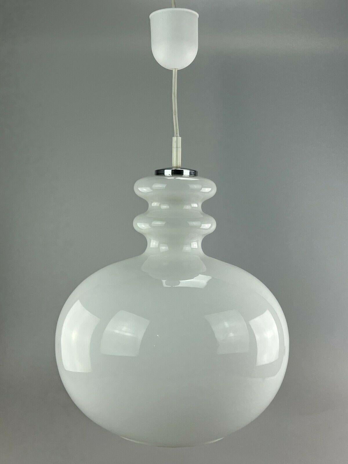 Late 20th Century XL 60s 70s Peill & Putzler Hanging Lamp Ceiling Lamp Glass Space Design For Sale