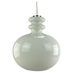 Retro XL 60s 70s Peill & Putzler Hanging Lamp Ceiling Lamp Glass Space Design