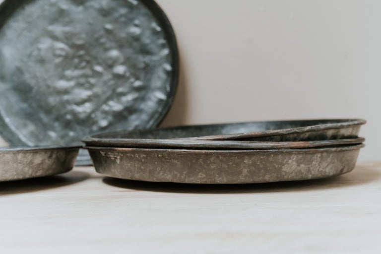 Extra Large 9th Century Zinc/Metal Bowls For Sale at 1stDibs large