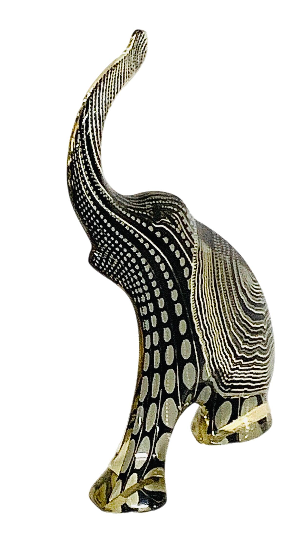 XL Abraham Palatnik Escultura de elefante de lucita moderna de mediados de siglo Figurilla firmada en venta 5