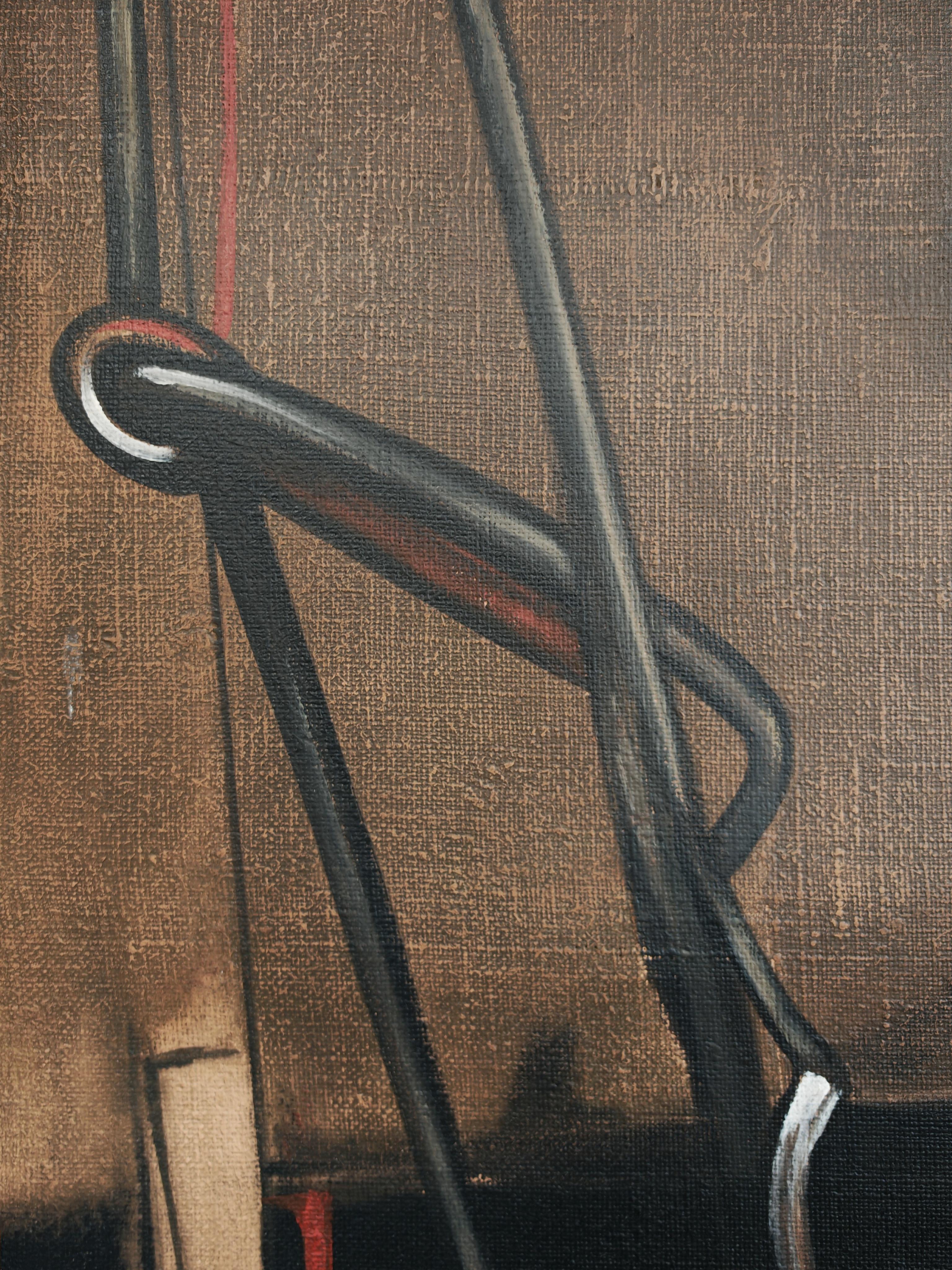 XL Óleo abstracto, al estilo de Francis Bacon y Vladimir Velickovic en Bueno estado para la venta en Beograd, RS