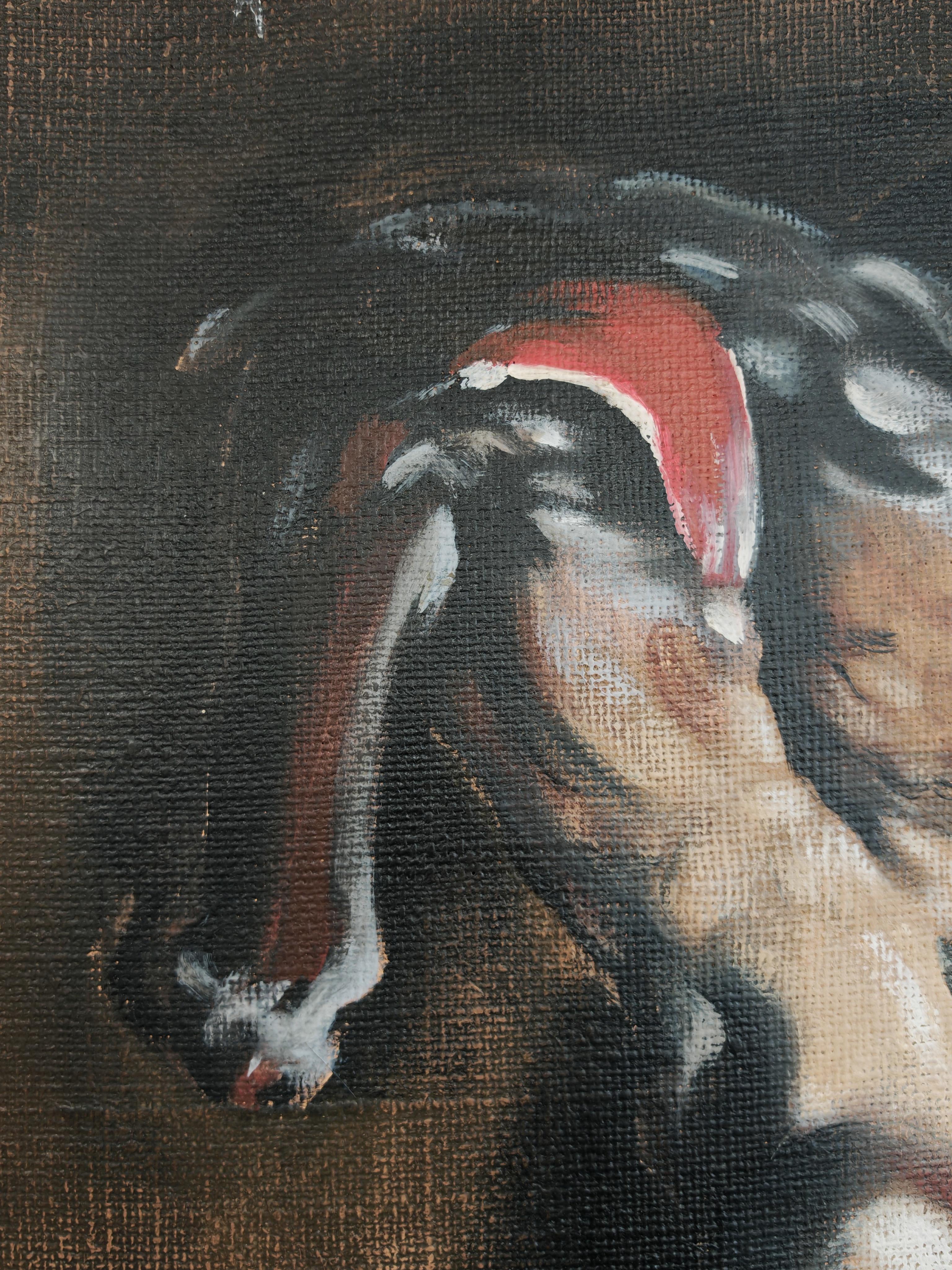 XL Óleo abstracto, al estilo de Francis Bacon y Vladimir Velickovic finales del siglo XX en venta