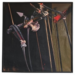 XL Abstract oil painting, in style of Francis Bacon and Vladimir Velickovic