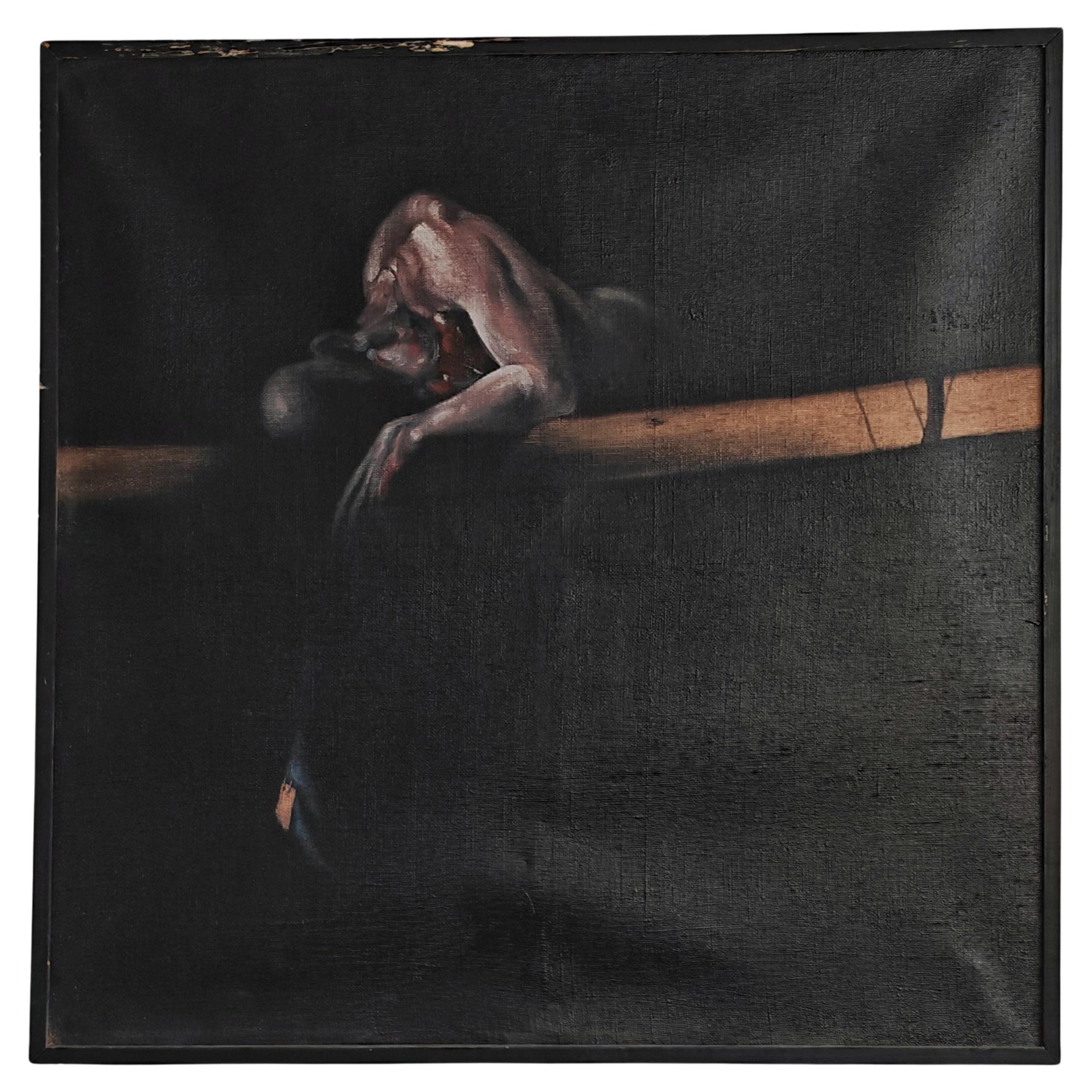XL Óleo abstracto, al estilo de Francis Bacon y Vladimir Velickovic