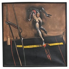 XL Óleo abstracto, al estilo de Francis Bacon y Vladimir Velickovic