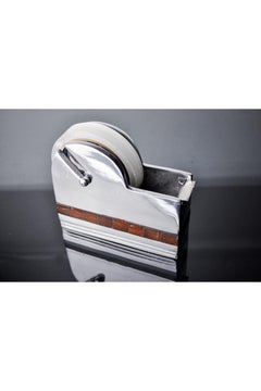 XL adhesive tape dispenser in aluminum and stone, Italy, 1980