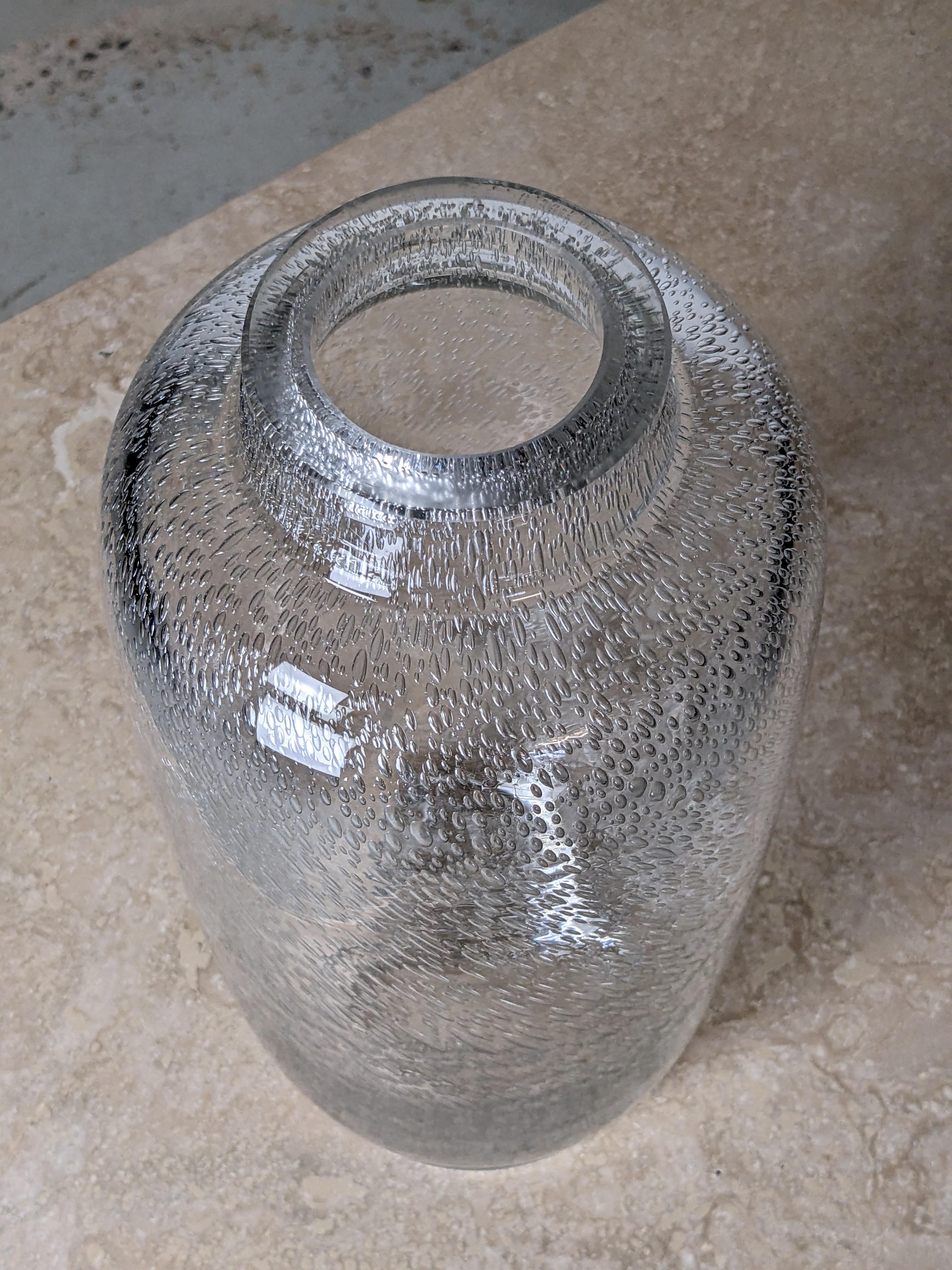 XL Art Deco Blown Glass Vase by Daum Nancy France, Circa 1930 In Good Condition For Sale In La Teste De Buch, FR