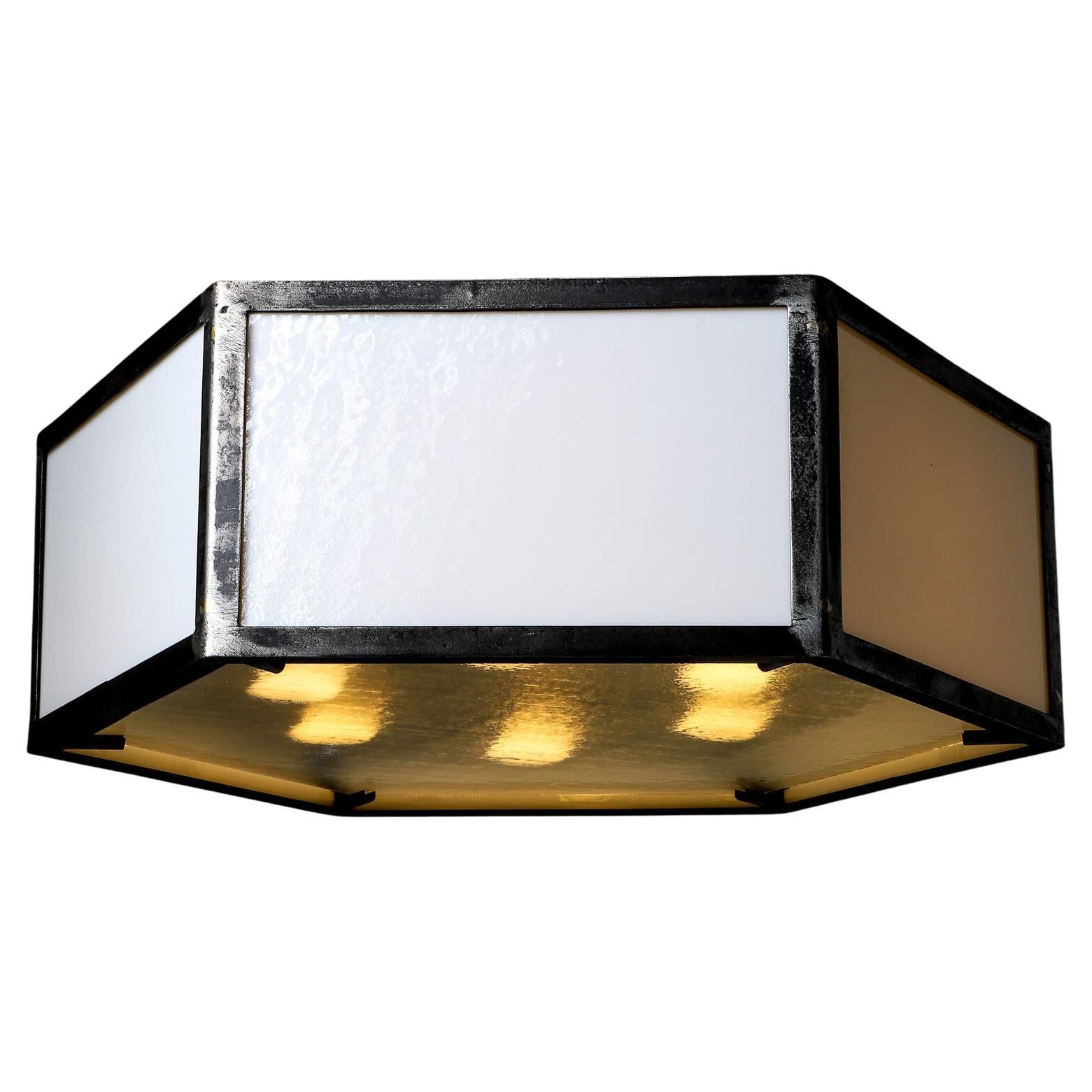 XL Art Deco Theatre Flush Mount Fitting - 8 verfügbar