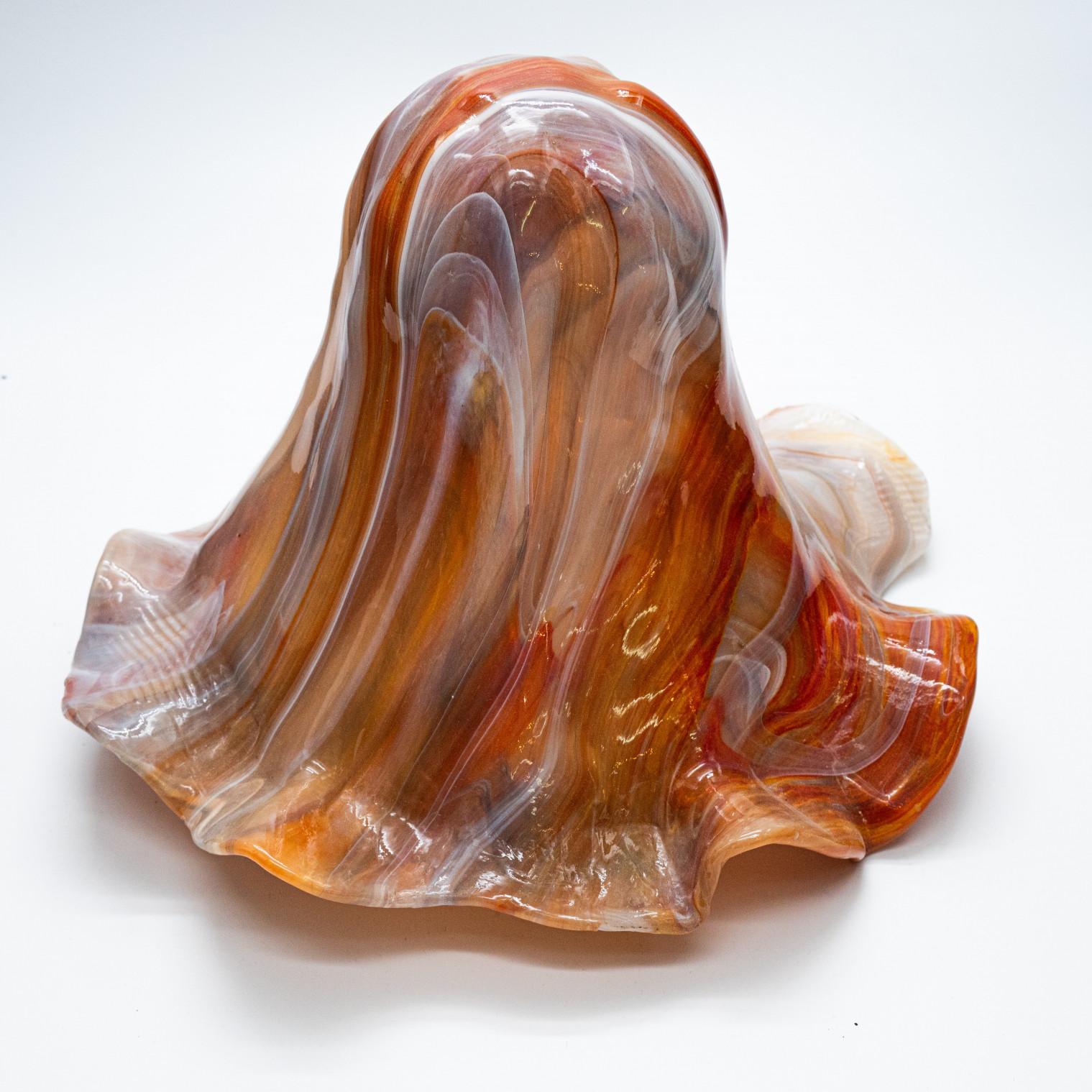 XL Art Nouveau Style Mushroom Murano Hand Blown, Table Lamp, Italy Vidrio en venta