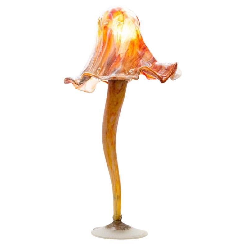 XL Lámpara de mesa de Murano soplada a mano, estilo Art Nouveau, seta, Italia