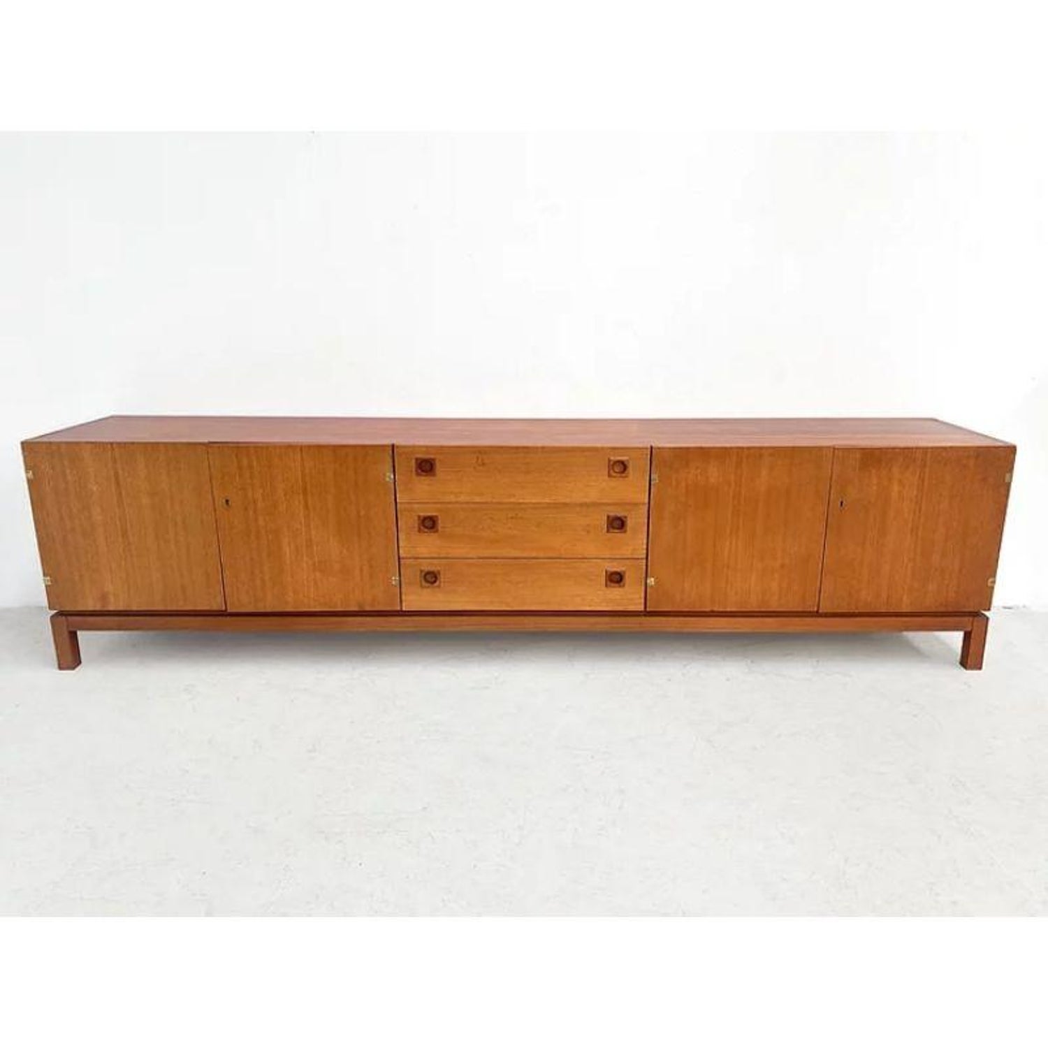 XL Belgian Lowboard with Drawers, 1980's For Sale at 1stDibs