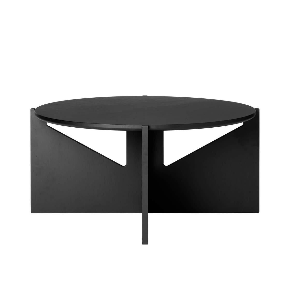 XL black table by Kristina Dam Studio
Materials: Solid oak with black lacquer. 
Also available in other colors and sizes. Please contact us for more information.  
Dimensions: 78 x 78 x H 36cm.

XL black table is a big coffee table based on the