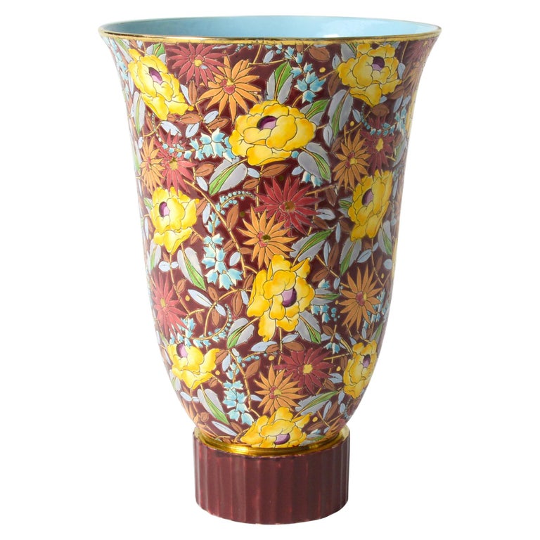 Extra Large Boch Vase 'Nagako' by R.H. Chevalier For Sale