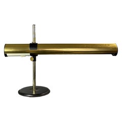 XL brass desk lamp by Göran Pehrson for Ateljé Lyktan, model Kanon, Sweden, 1978
