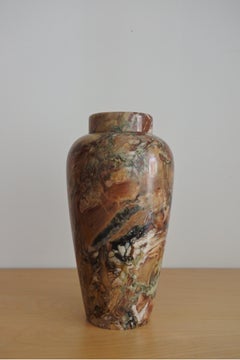 XL Breccia Marble Vase from France, 1950s