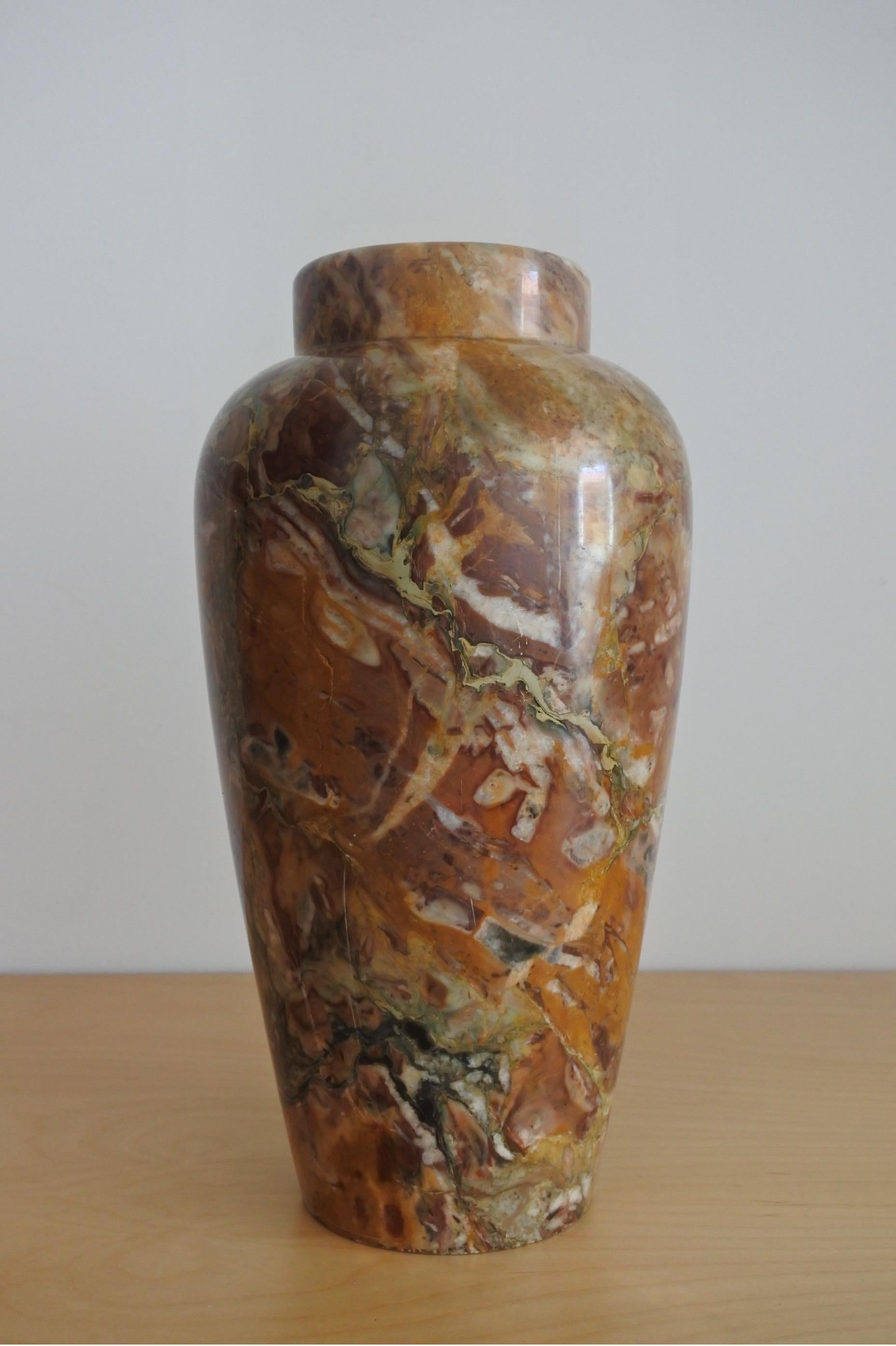 XL Breccia Marble Vase from France, 1950s 1