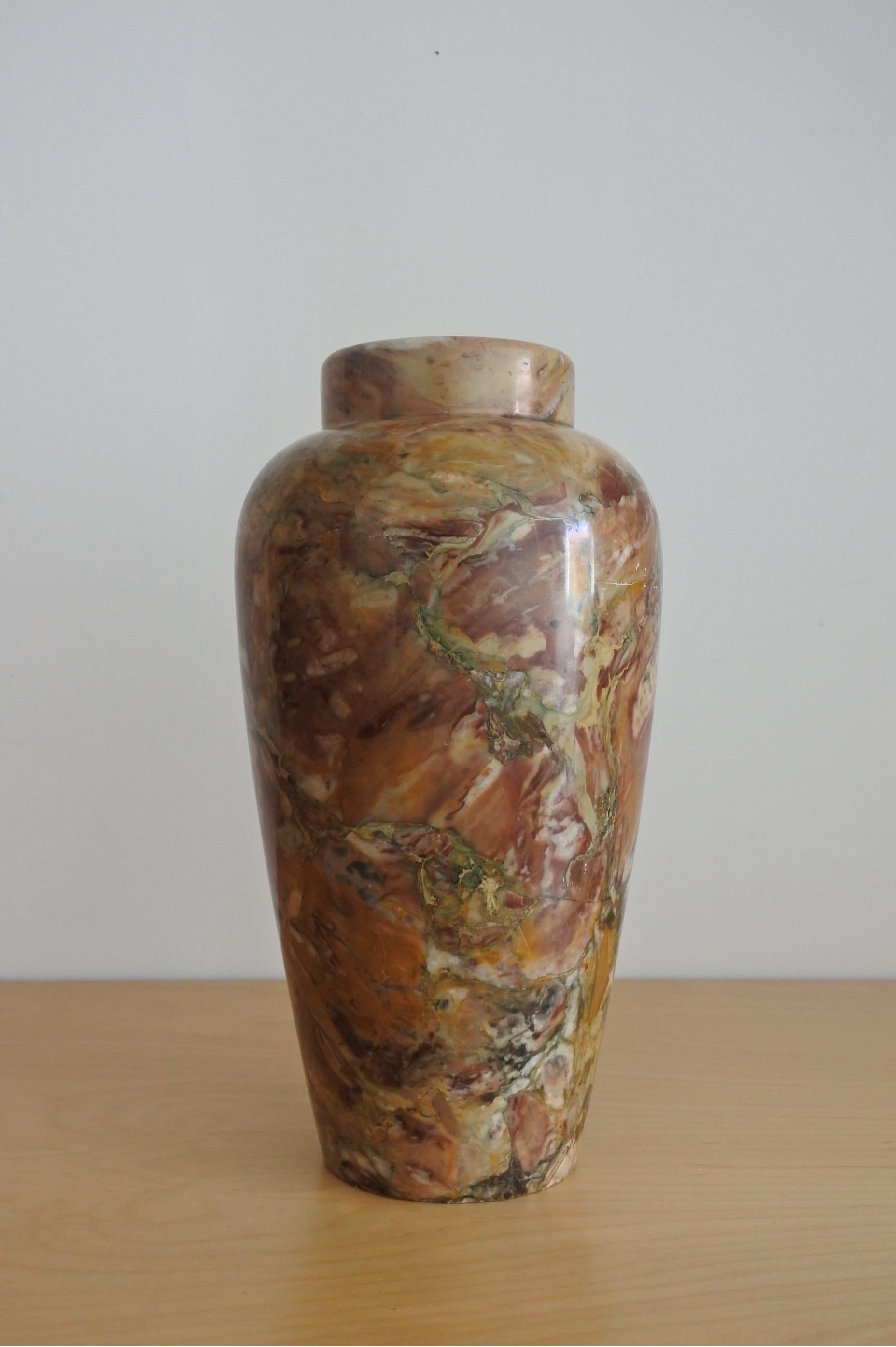 XL Breccia Marble Vase from France, 1950s 3