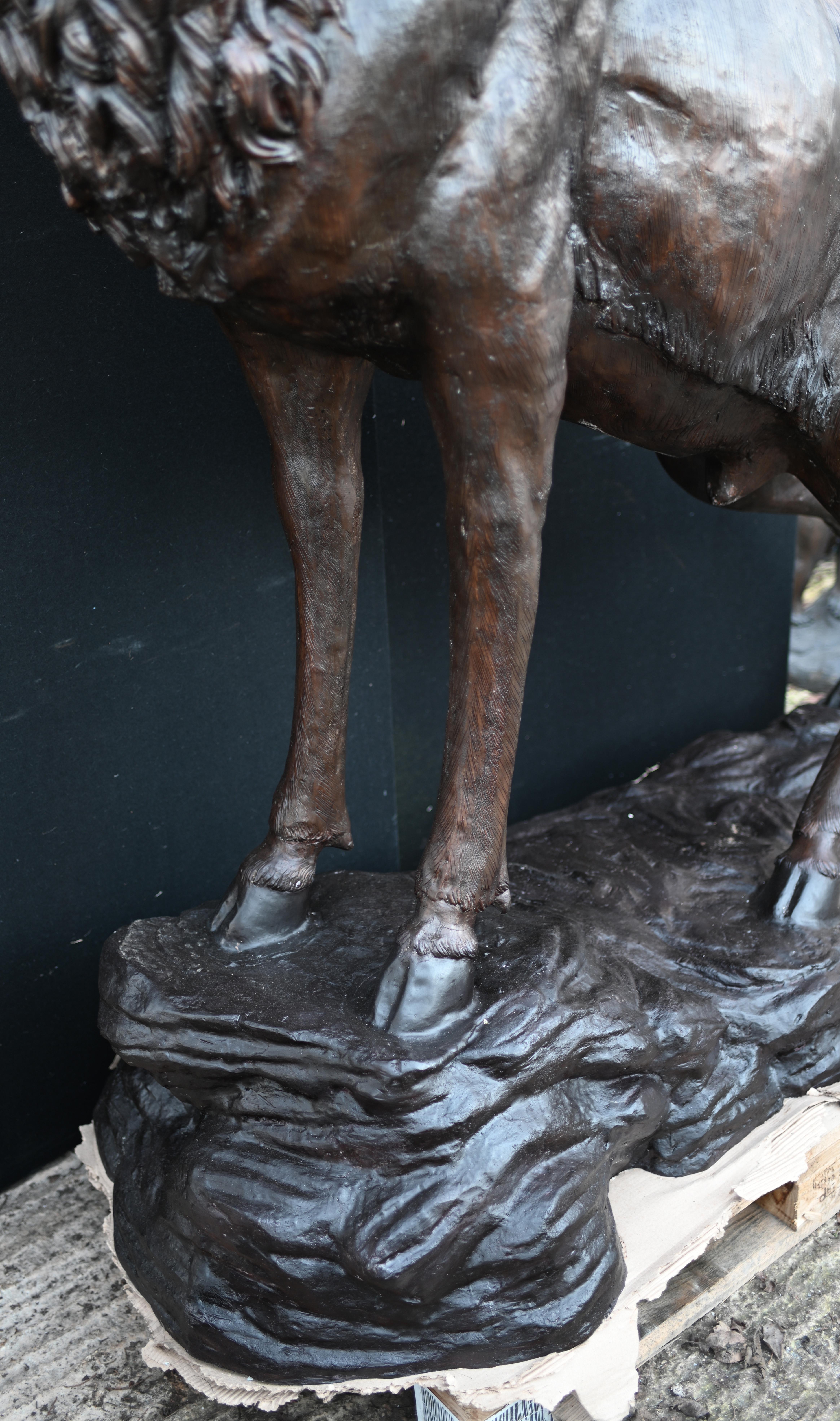 Statue de cerf en bronze XL Monarch of Glen 10Ft (3 mètres) en vente 4