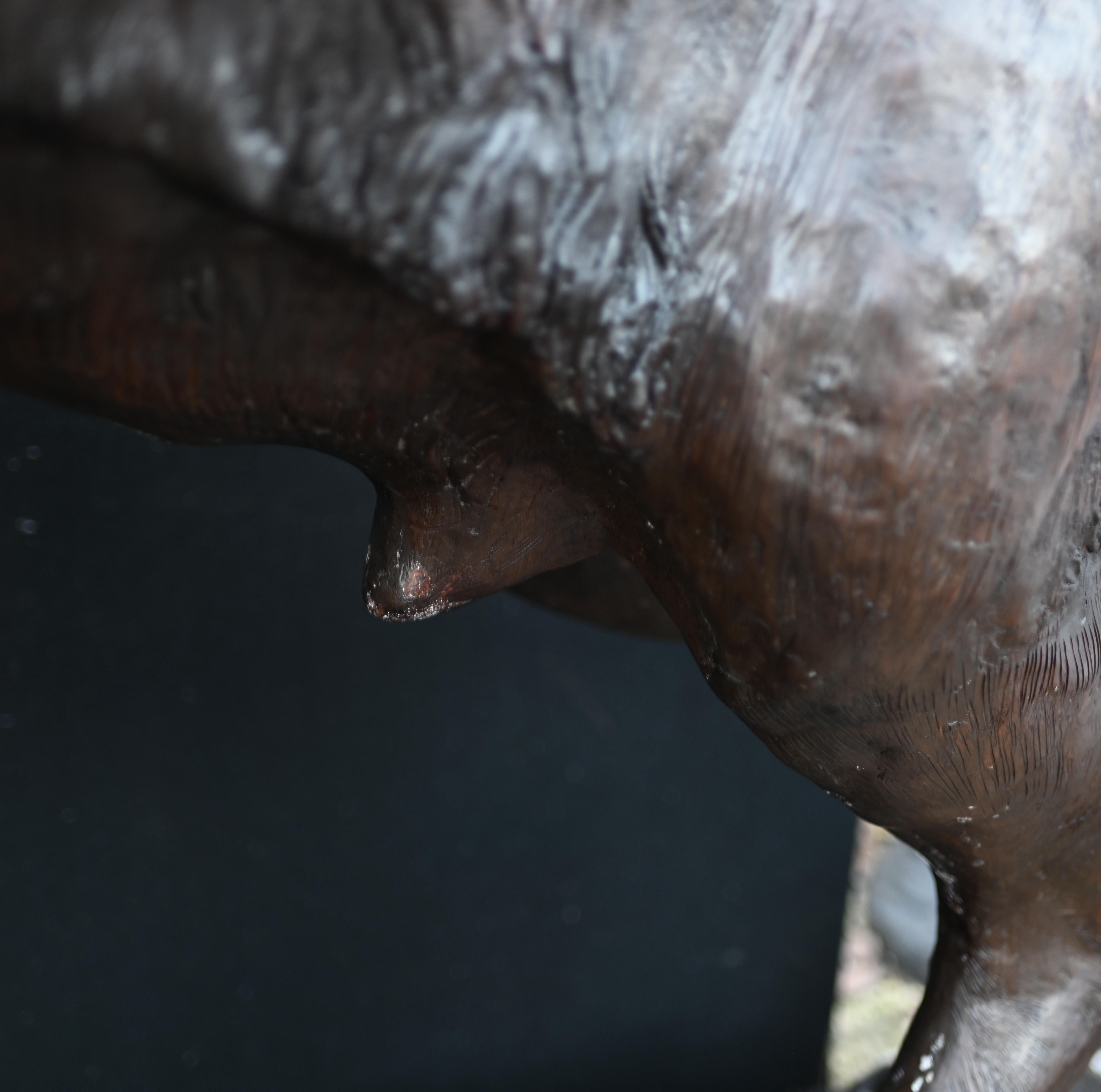 Statue de cerf en bronze XL Monarch of Glen 10Ft (3 mètres) en vente 6