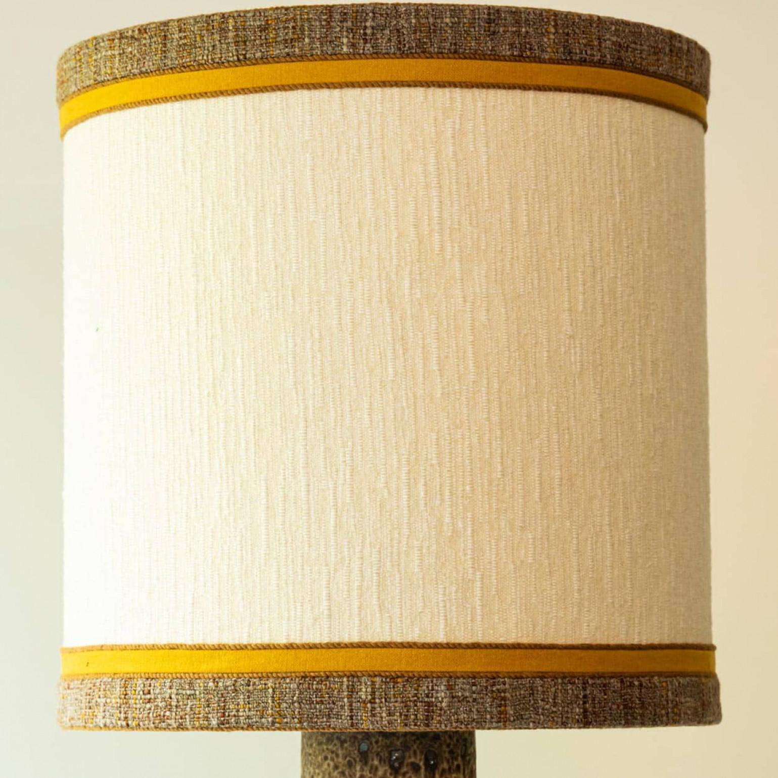 Lampada da tavolo XL in ceramica marrone e beige,  Danimarca in vendita 1