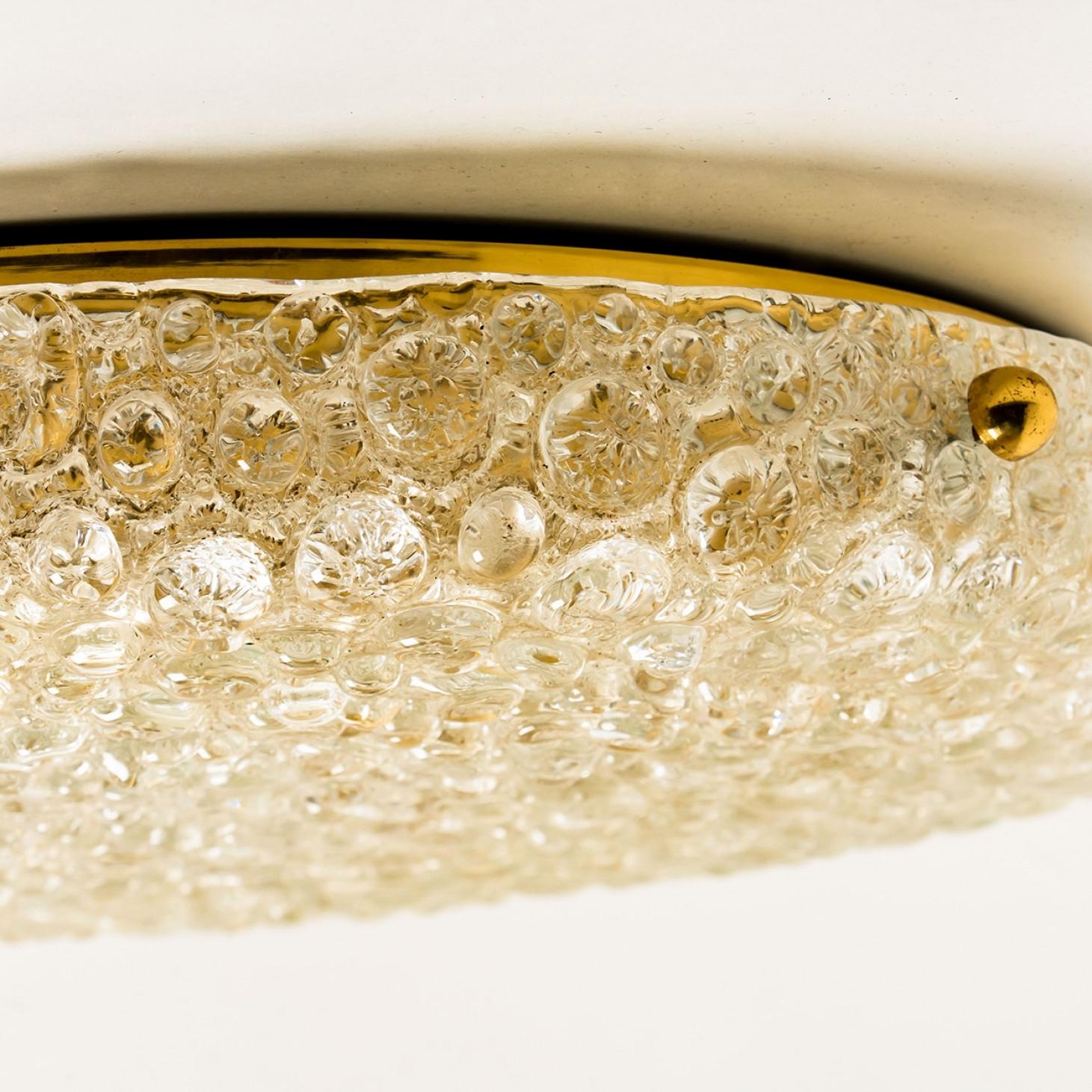 XL Montures affleurantes ou appliques en verre soufflé de Murano, 1960 Bon état - En vente à Rijssen, NL