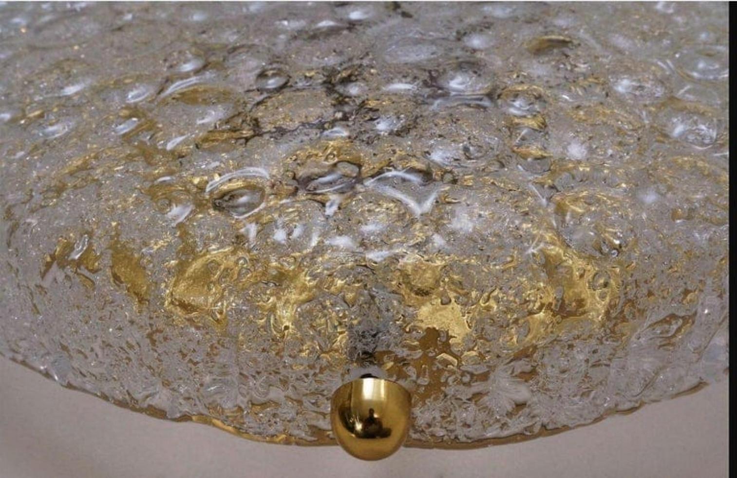 XL Blasengeblasenes Murano-Glas Spülen oder Wandleuchten, 1960 im Angebot 1