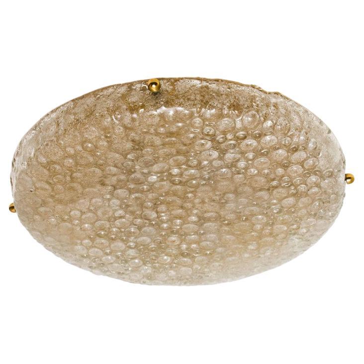 XL Bubble Blown Murano Glass Flush Mounts or Wall Lights, 1960 For Sale