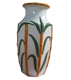 XL Ceramic bamboo vase, Carstens West Germany 1960s