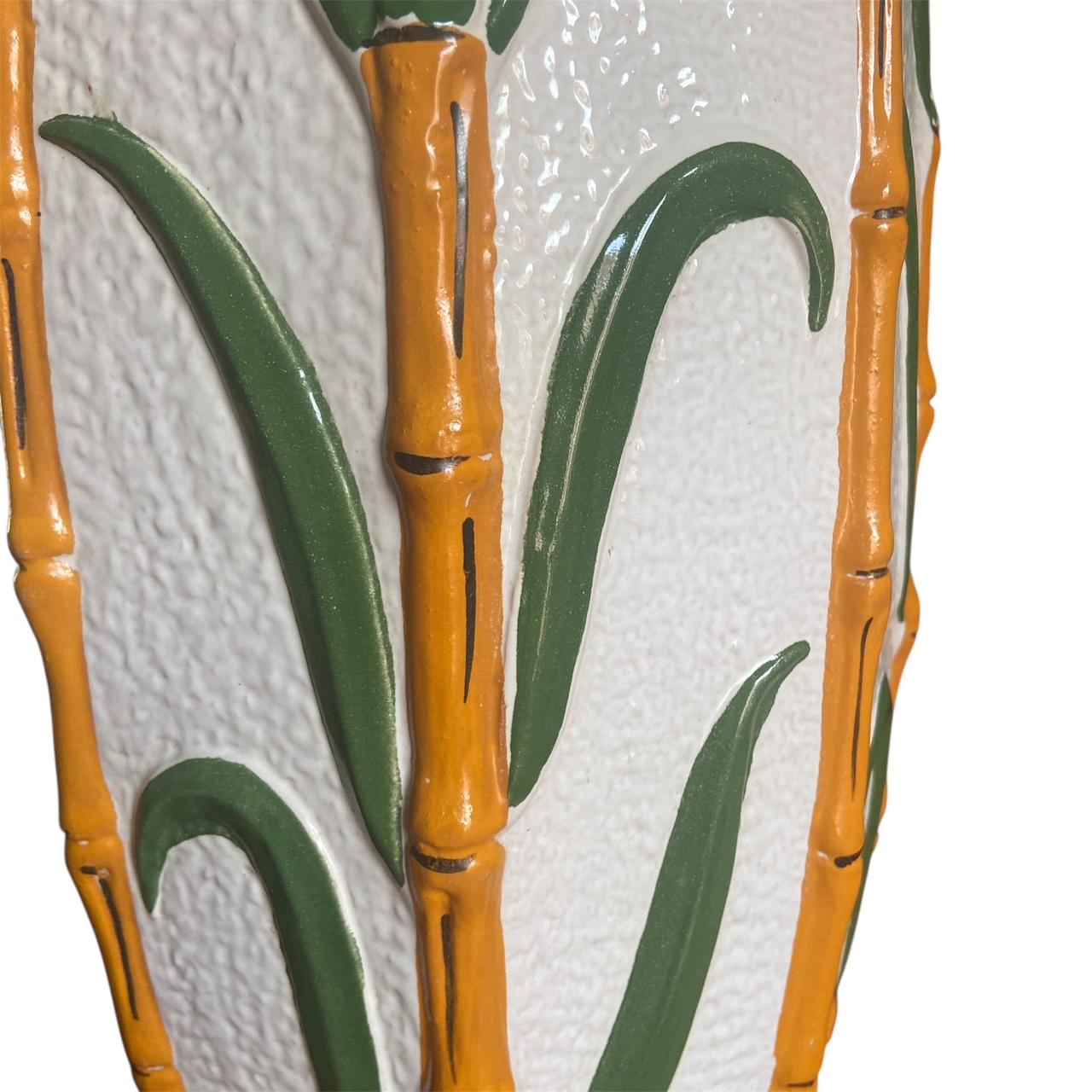 Mid-20th Century XL Ceramic bamboo vase, West Germany 1960s For Sale