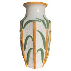 XL Ceramic bamboo vase, West Germany 1960s