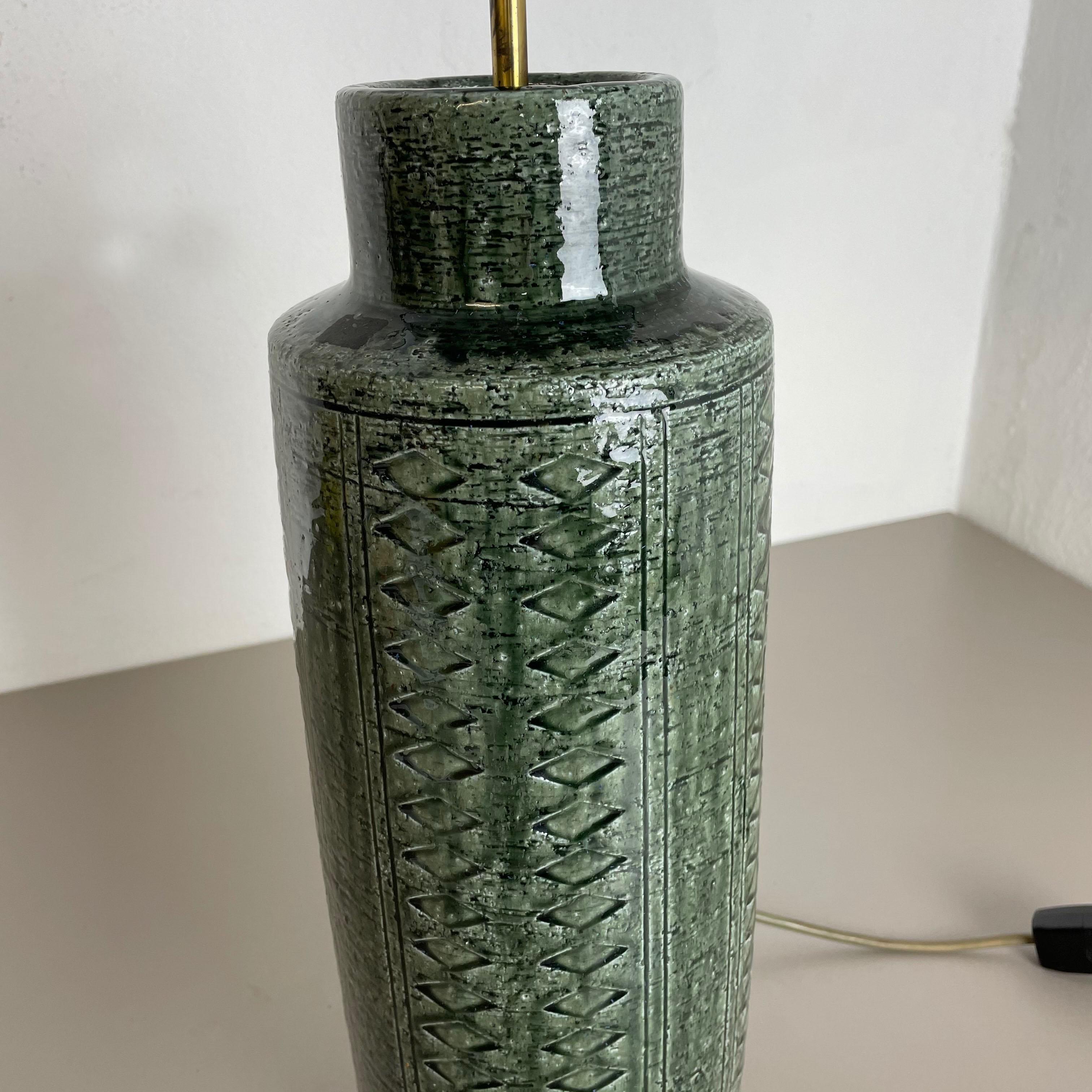 XL Ceramic Pottery Table Light Per Linnemann- Schmidt for Palshus, Denmark 1960s For Sale 2