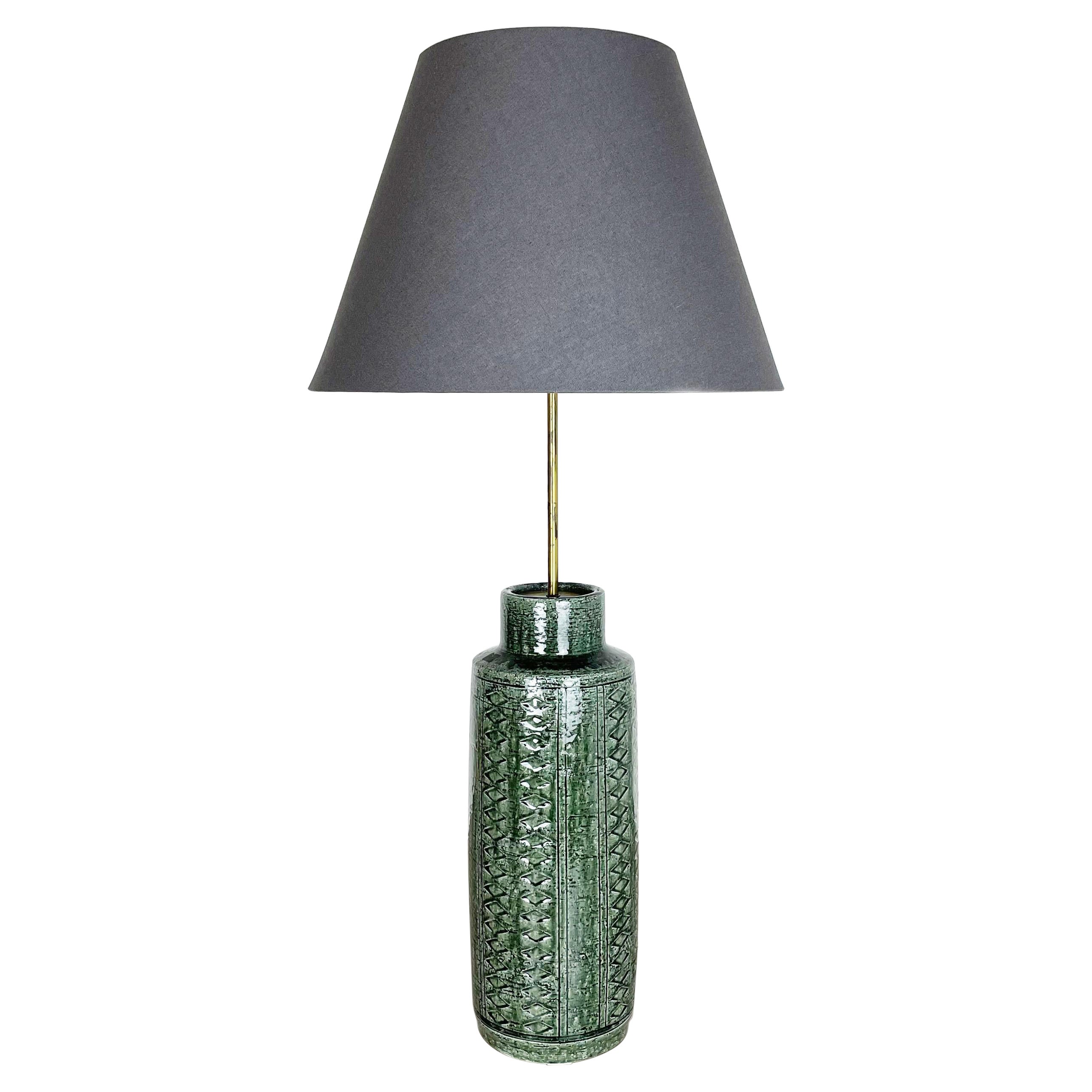 XL Ceramic Pottery Table Light Per Linnemann- Schmidt for Palshus, Denmark 1960s