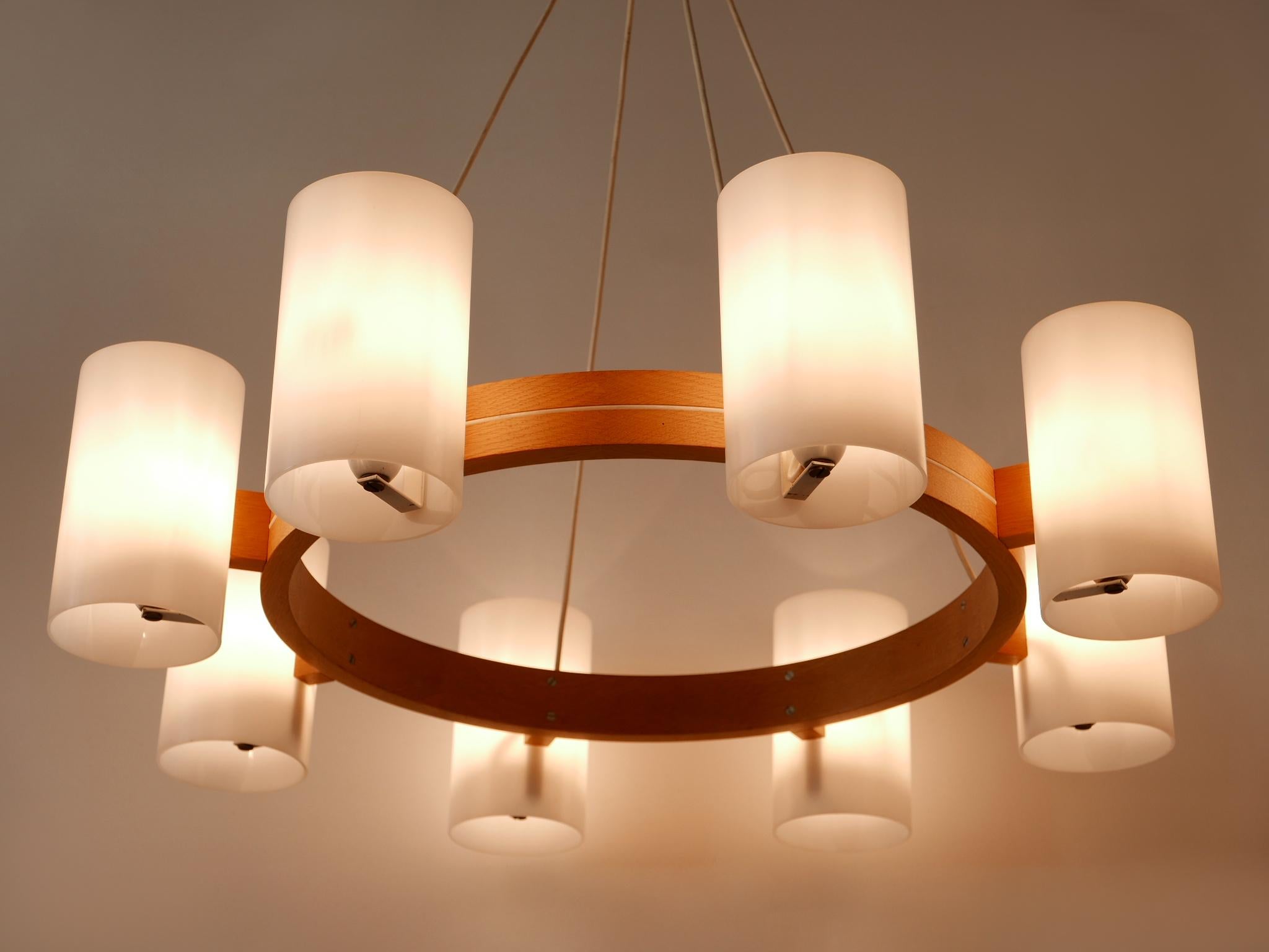 Lampadario XL '587 Cylinder' di Uno & Östen Kristiansson per Luxus Vittsjö 1960s in vendita 8