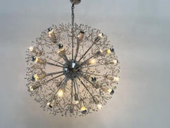 XL Chrome "Sputnik" chandelier by Gaetano Sciolari