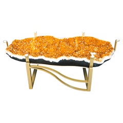 XL Citrine Geode Coffee Table