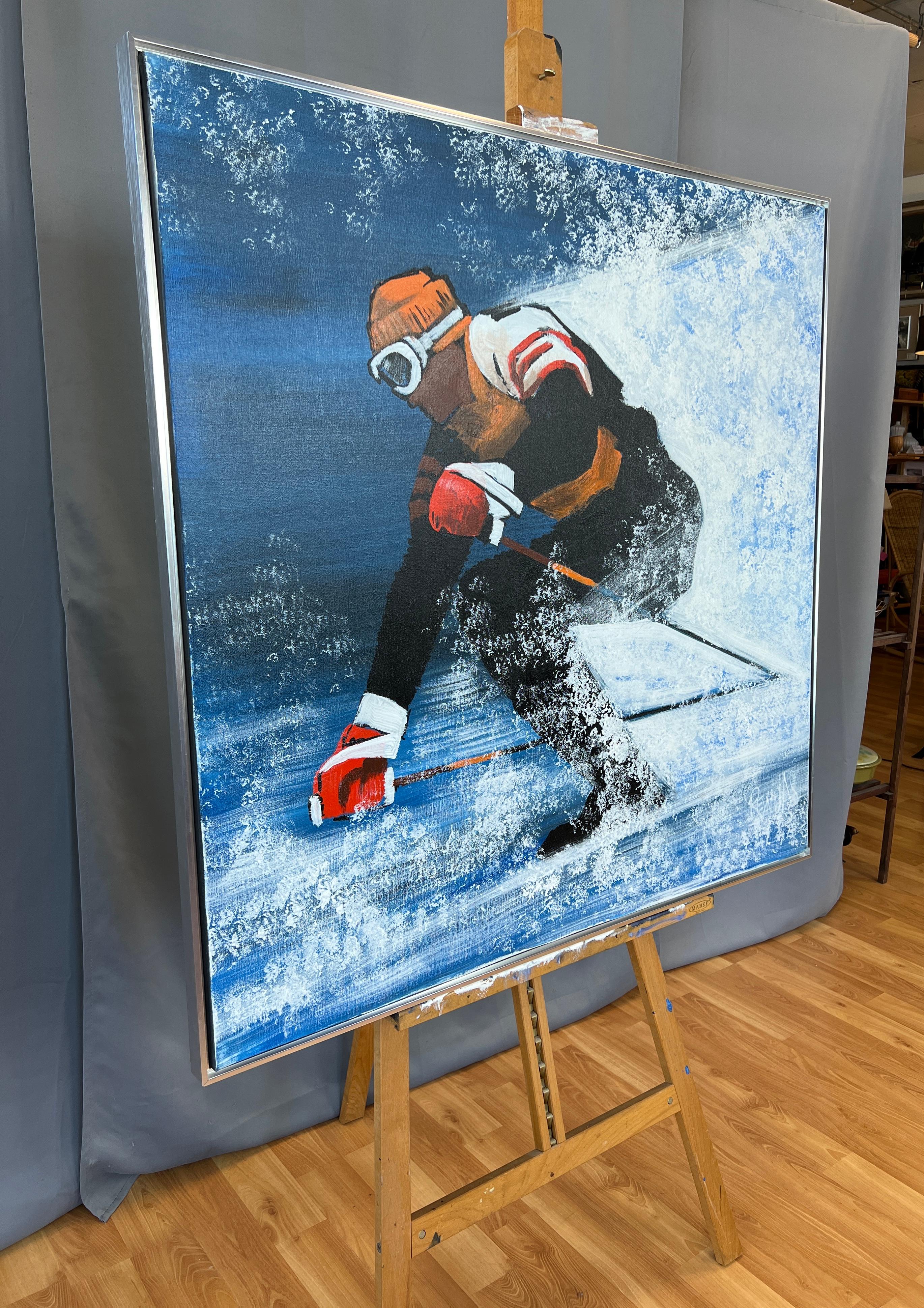 ski painting plaster