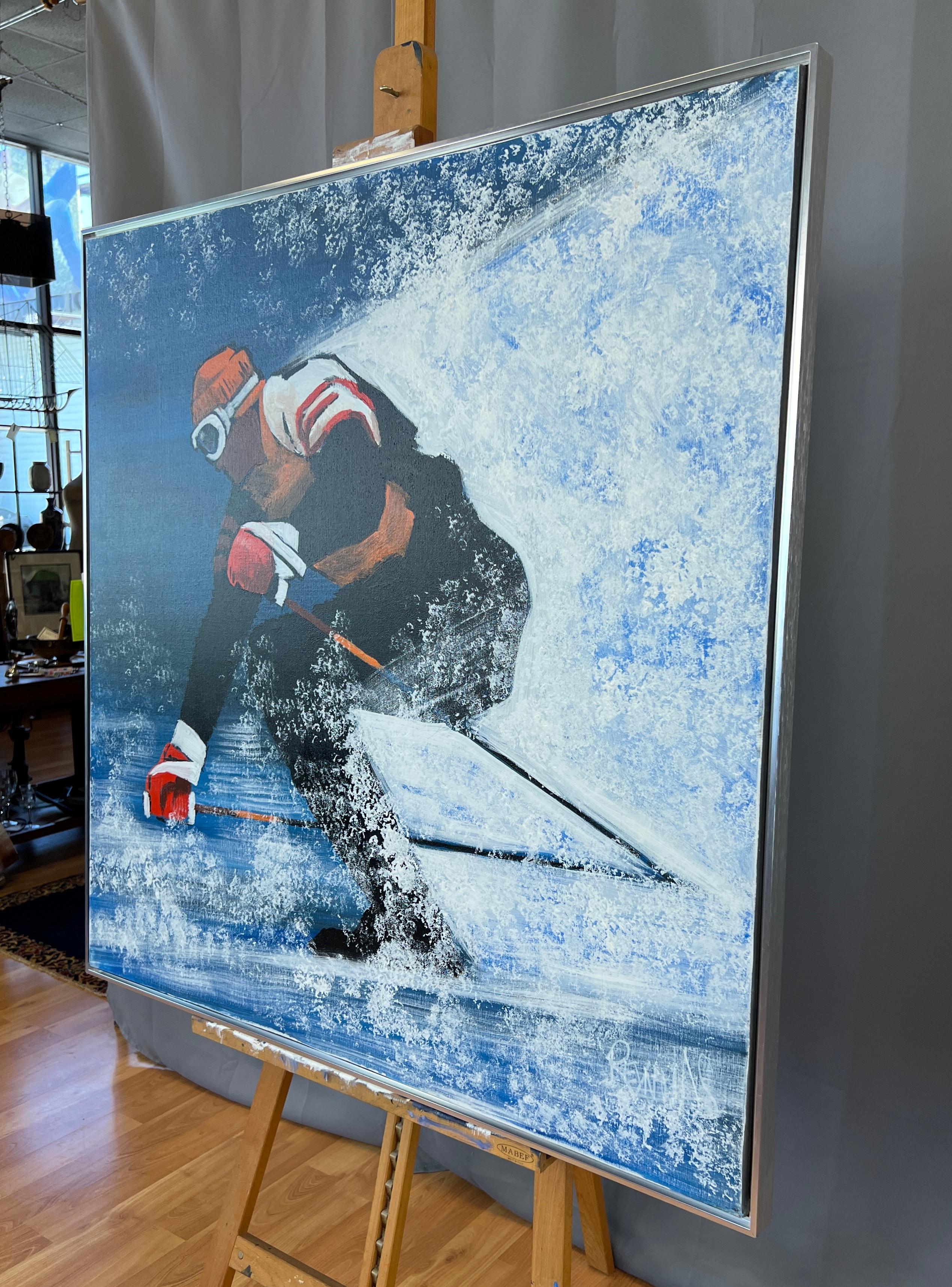 plaster ski painting