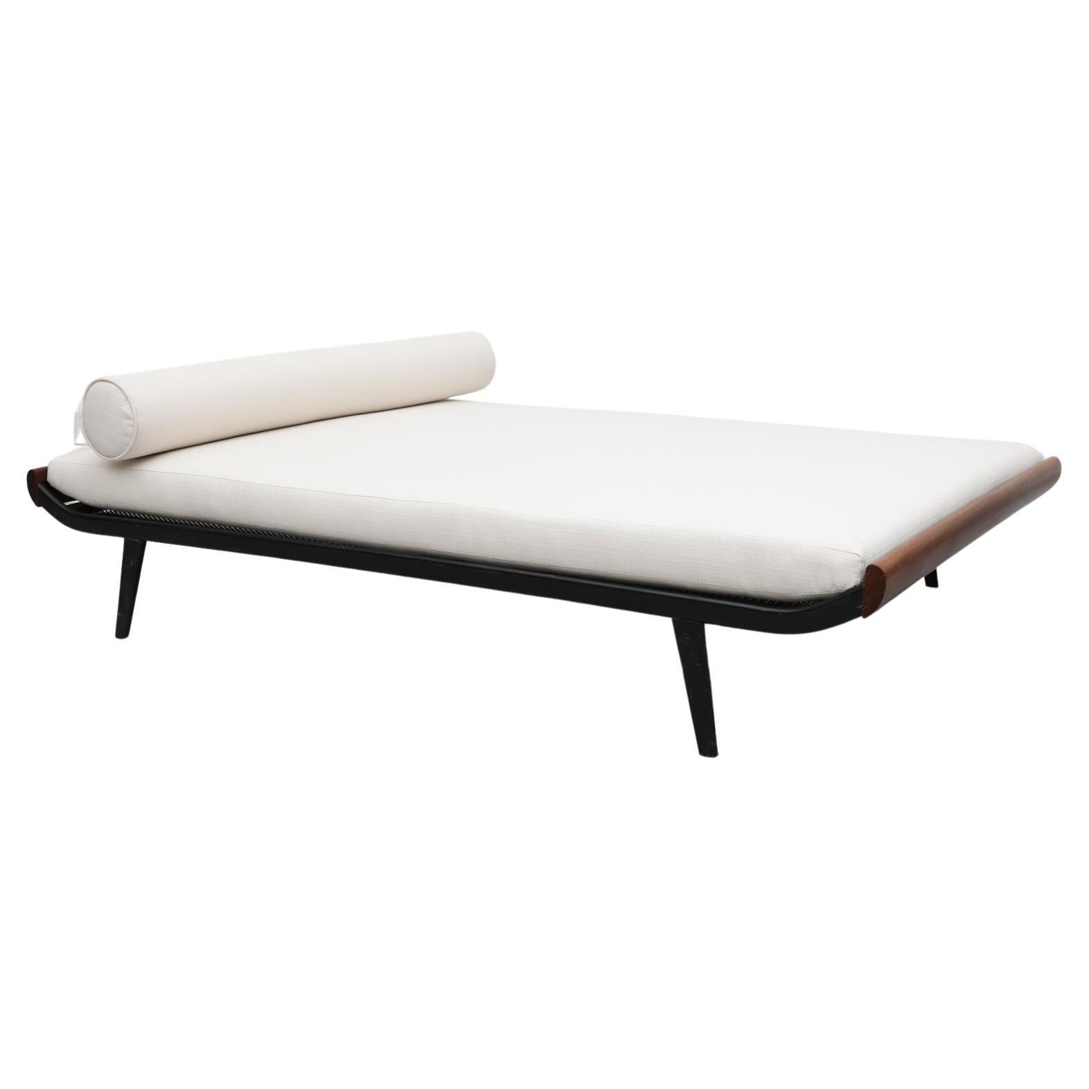 XL "Cleopatra" Daybed by A.R. Cordemeyer for Auping with Teak and Grey Steel Fra