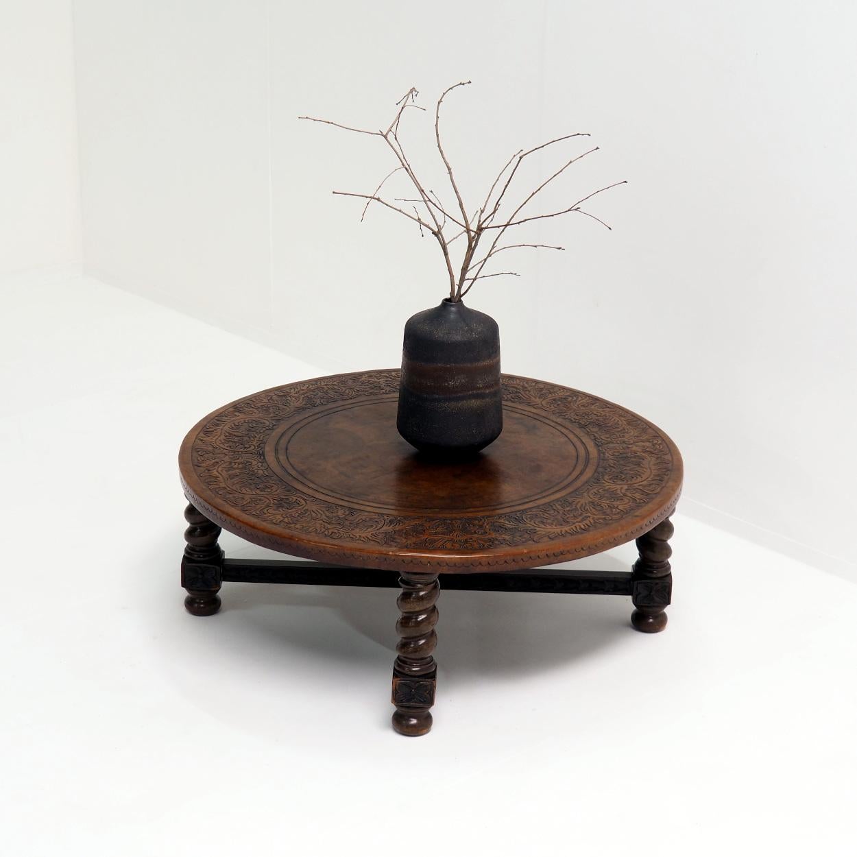 Artisanat Table basse XL par Angel Pazmino pour Muebles de Estilo en vente