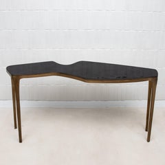 XL Console in Pen Shell with Bronze Patina Brass by R&Y Augousti - IN STOCK