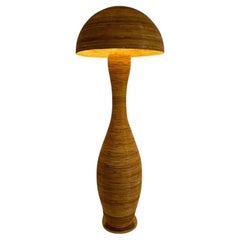 XL Contemporary Rattan Floor Lamp, France