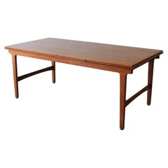 XL Danish Mid Century modern dining table attributed to Borge Mogensen