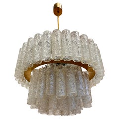 Lámpara de cristal XL Design Midcentury de Doria, años 60 / Alemania