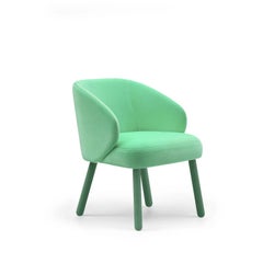 XL Dining Chairs In Mint Green Performance Velvet With Matching Green Tone Legs