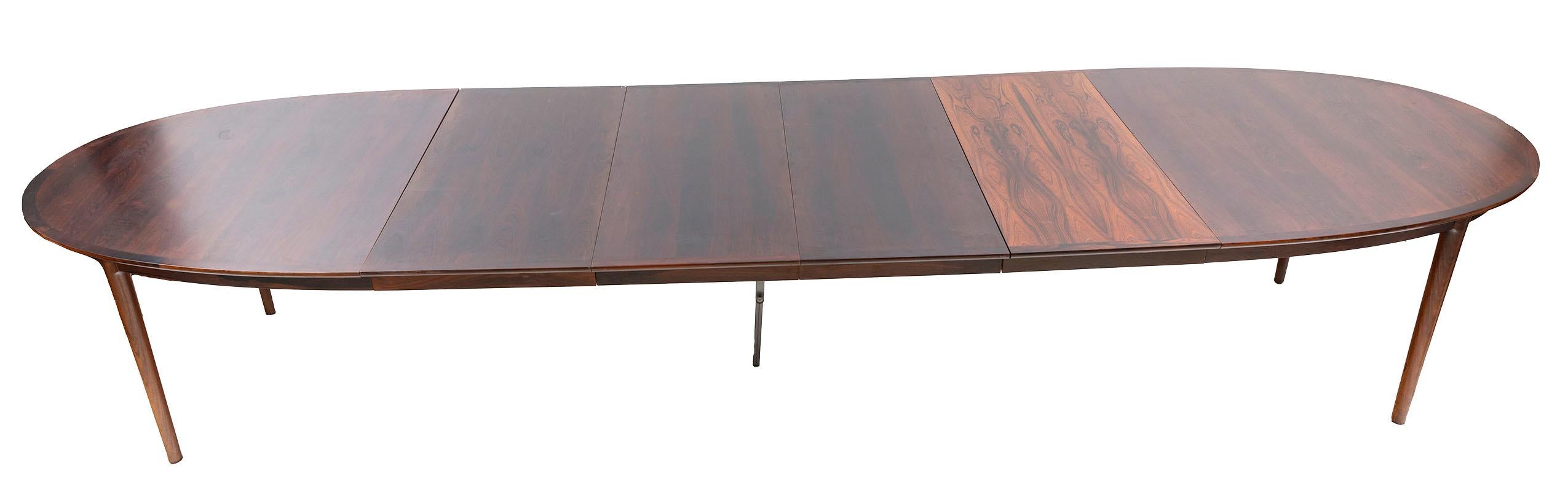 161 Inch Table de salle à manger et 10 chaises 'Darby' par Torbjørn Afdal pour Bruksbo Norvège en vente 7